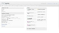 Empfangsseite des Administrationsinterfaces