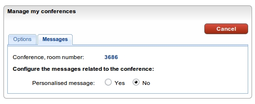 Verwaltung der Konferenzen