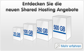 Entdecken Sie die neuen Shared Hosting Angebote